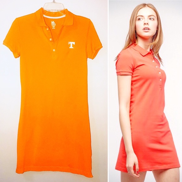 Knights Apparel Dresses & Skirts - NWOT Tennessee Vols Orange Power T Knit Polo Dress